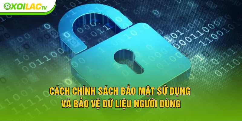 Cách chính sách bảo mật sử dụng và bảo mật dữ liệu người dùng